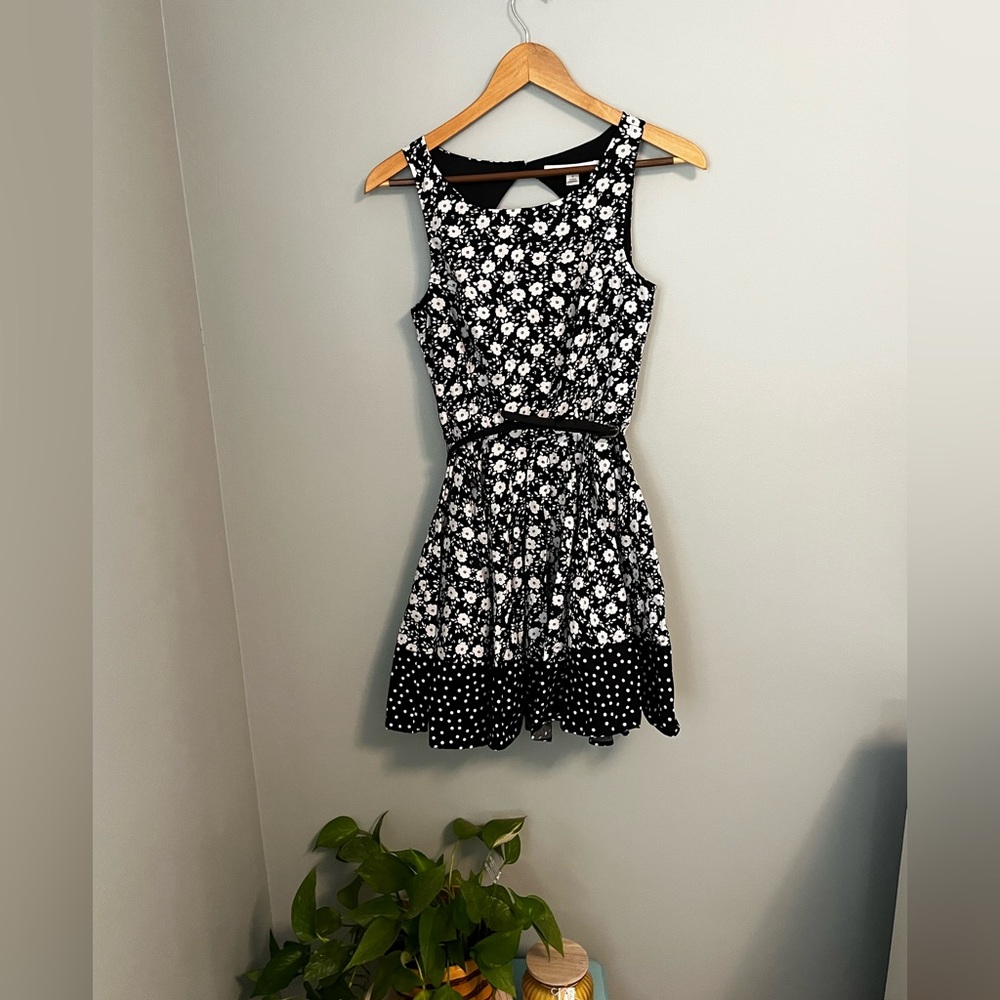 Lauren Conrad polka dot and floral sun dress